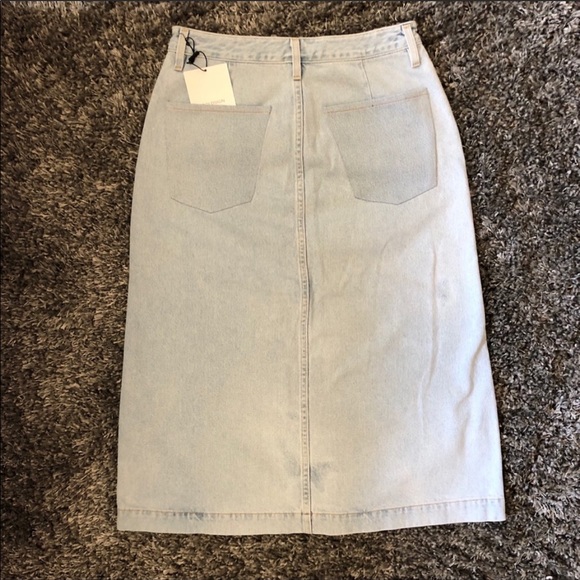 NWT Goldsign Button Up Denim skirt - Picture 4 of 7
